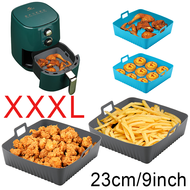 Vierkante Grote Siliconen Air  - Air Fryer Silicone Pot Liner recensie en prijs