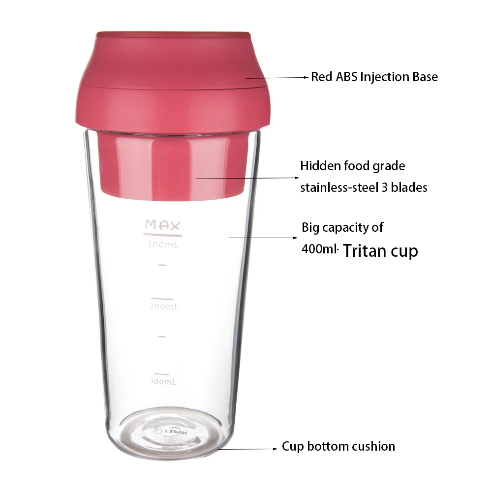 &Elektrische draadloze USB-opl - Portable Blender Usb Rechargeable recensie en prijs